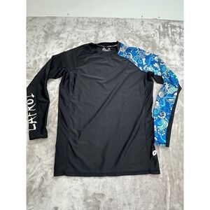 Lafroi Burst Maximum Performance Rash Guard Mens XL Black Long Sleeve BJJ EUC